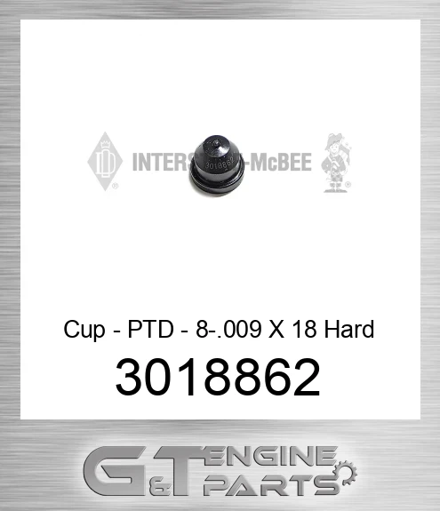 3018862 Cup - PTD - 8-.009 X 18 Hard