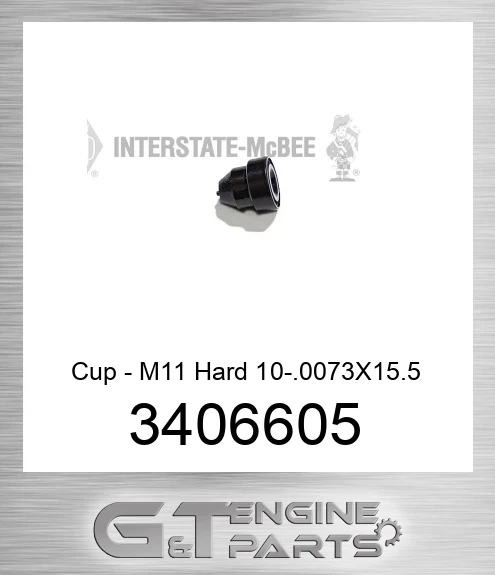3406605 Cup - M11 Hard 10-.0073X15.5