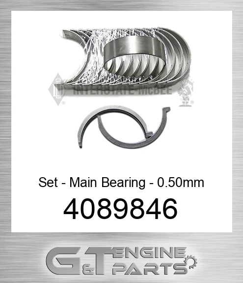 4089846 Set - Main Bearing - 0.50mm
