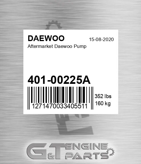 401-00225A Aftermarket Daewoo Pump
