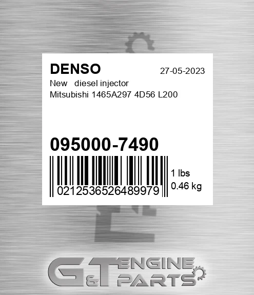 095000-7490 New diesel injector Mitsubishi 1465A297 4D56 L200