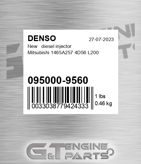 095000-9560 New diesel injector Mitsubishi 1465A257 4D56 L200