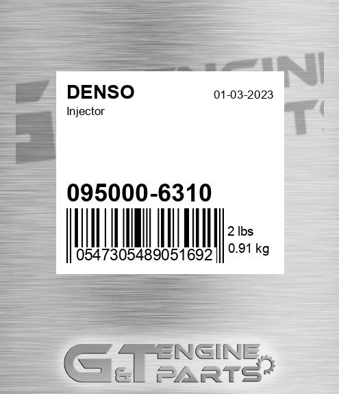 095000-6310 New diesel injector John Deere RE530362