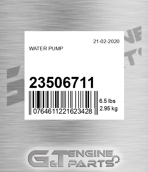 23506711 Fresh Water Pump