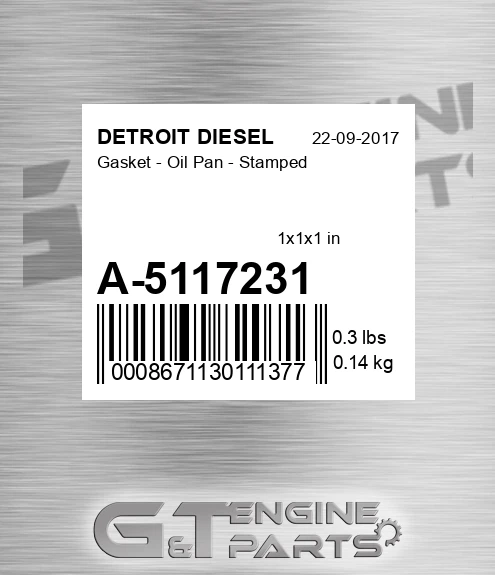 A-5117231 Gasket - Oil Pan - Stamped