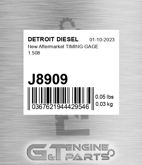 J8909 New Aftermarket TIMING GAGE 1.508