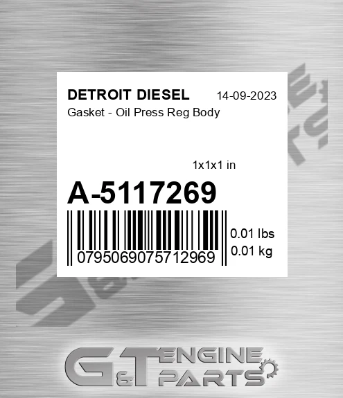 A-5117269 Gasket - Oil Press Reg Body