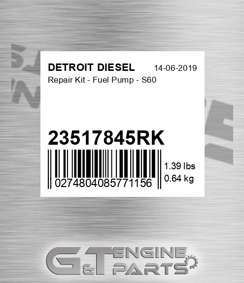 23517845RK Repair Kit - Fuel Pump - S60