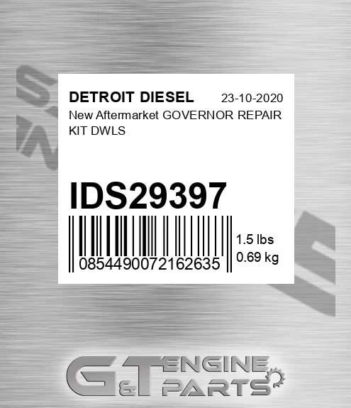 IDS29397 New Aftermarket GOVERNOR REPAIR KIT DWLS