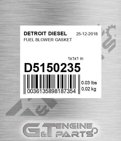 D5150235 FUEL BLOWER GASKET