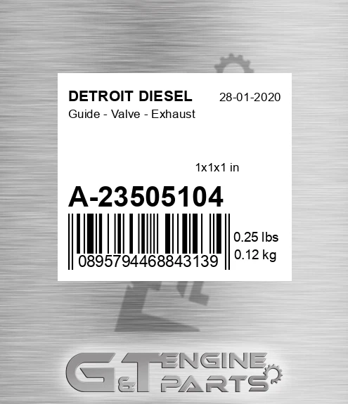A-23505104 Guide - Valve - Exhaust