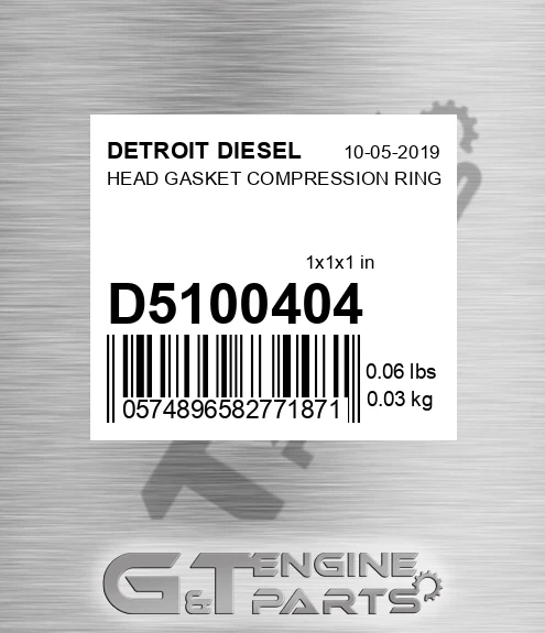 d5100404 HEAD GASKET COMPRESSION RING