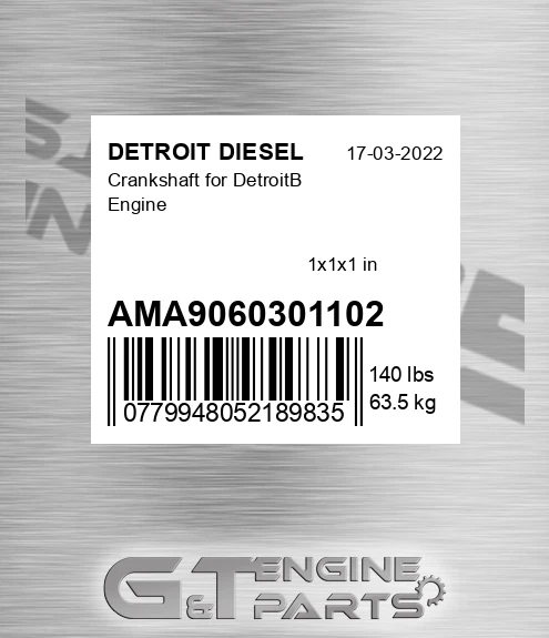 AMA9060301102 Crankshaft for DetroitВ Engine
