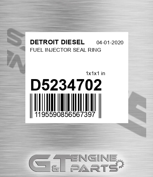 d5234702 FUEL INJECTOR SEAL RING