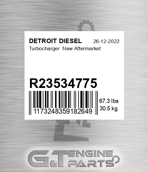 R23534775 Turbocharger New Aftermarket