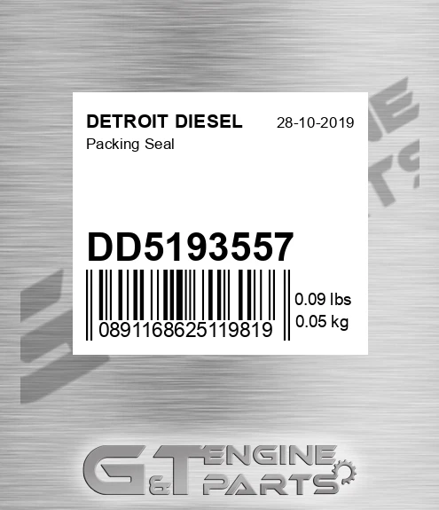 DD5193557 Packing Seal