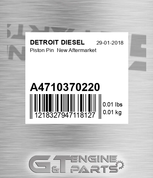 A4710370220 Piston Pin New Aftermarket