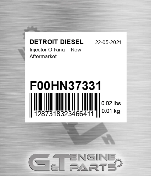 F00HN37331 Injector O-Ring New Aftermarket