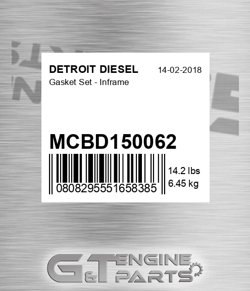 MCBD150062 Gasket Set - Inframe