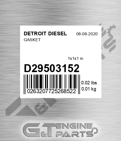 d29503152 GASKET