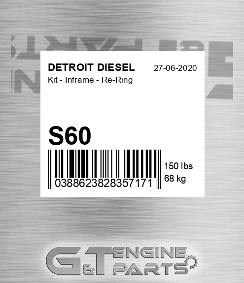 S60 Kit - Engine OH - Re-ring