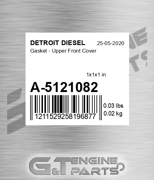 A-5121082 Gasket - Upper Front Cover