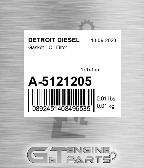 A-5121205 Gasket - Oil Filter