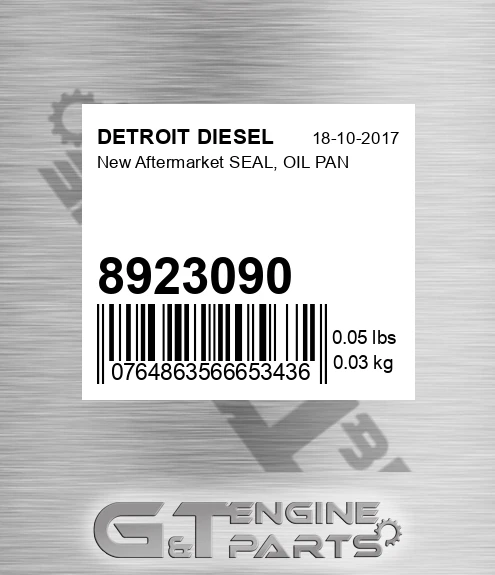 8923090 New Aftermarket SEAL, OIL PAN