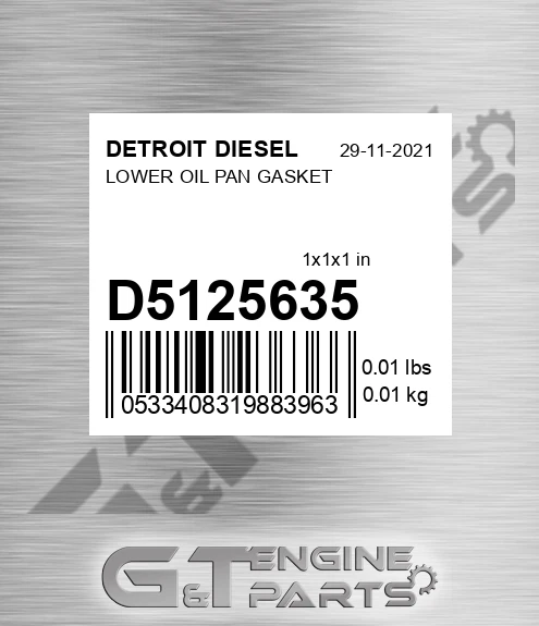 D5125635 LOWER OIL PAN GASKET