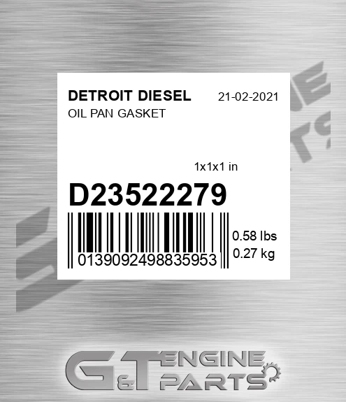 d23522279 OIL PAN GASKET