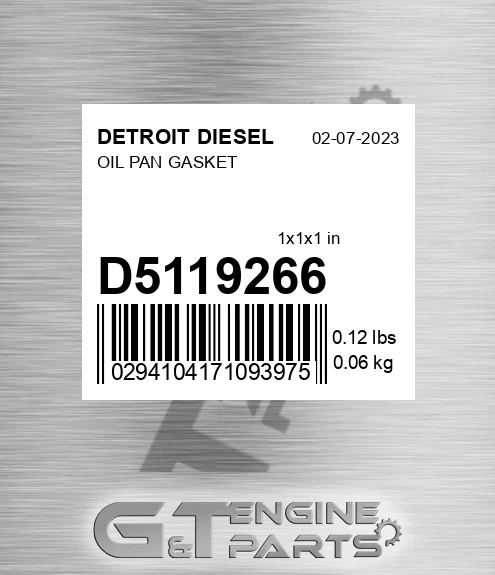 D5119266 OIL PAN GASKET