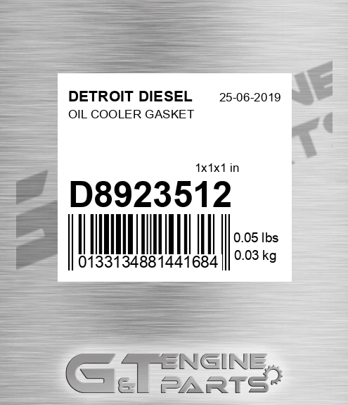 D8923512 OIL COOLER GASKET