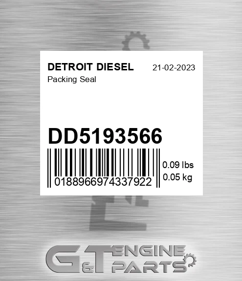 DD5193566 Packing Seal