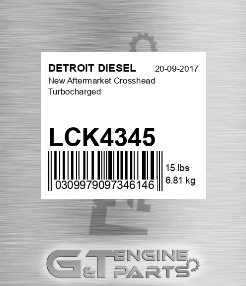LCK4345 Kit - Cylinder w/o Liner