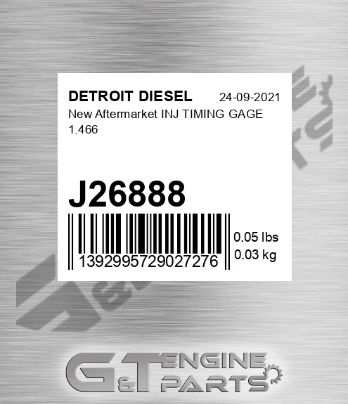 J26888 New Aftermarket INJ TIMING GAGE 1.466