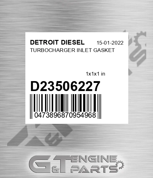 d23506227 TURBOCHARGER INLET GASKET