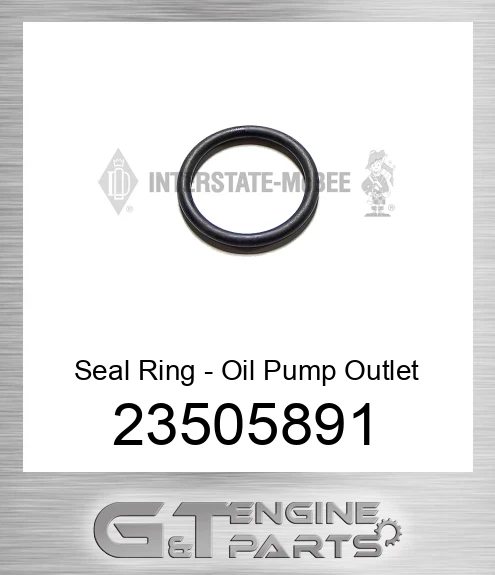 23505891 Seal Ring - Oil Pump Outlet