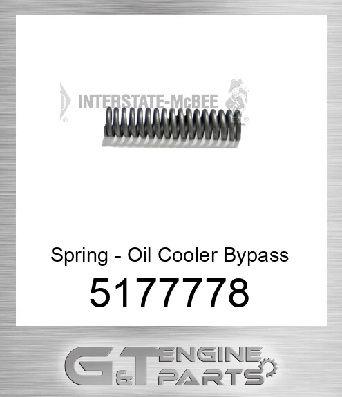 5177778 Spring - Oil Cooler Bypass