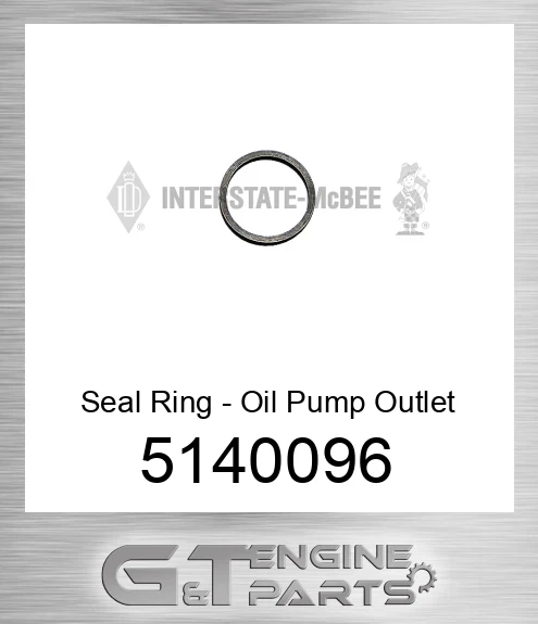 5140096 Seal Ring - Oil Pump Outlet