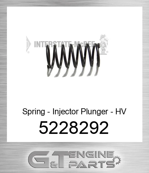 5228292 Spring - Injector Plunger - HV