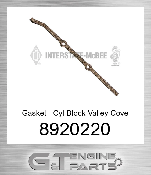 8920220 Gasket - Cyl Block Valley Cove