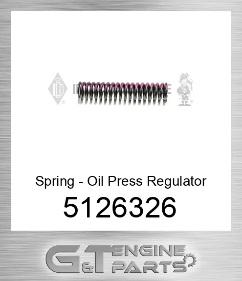 5126326 Spring - Oil Press Regulator