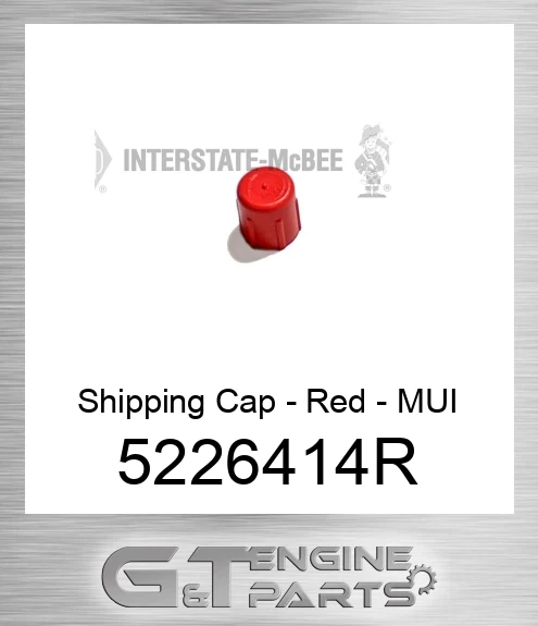 5226414R Shipping Cap - Red - MUI