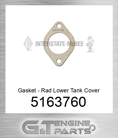 5163760 Gasket - Rad Lower Tank Cover