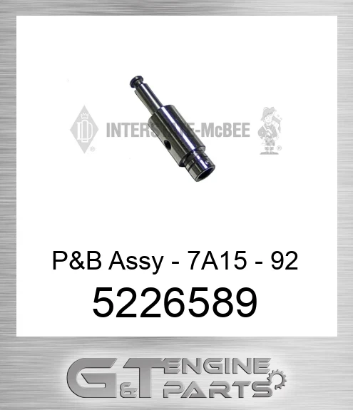 5226589 P&B Assy - 7A15 - 92