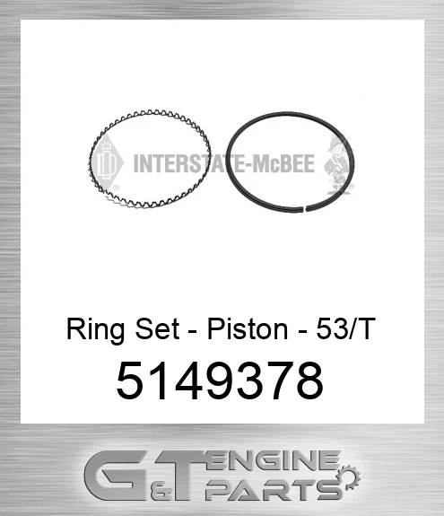 5149378 Ring Set - Piston - 53/T