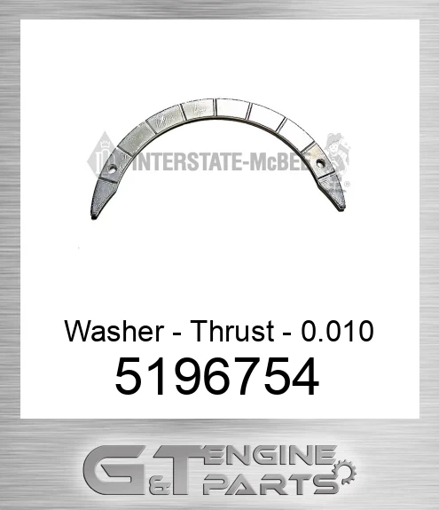 5196754 Washer - Thrust - 0.010