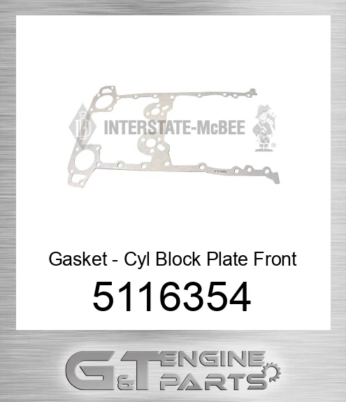 5116354 Gasket - Cyl Block Plate Front