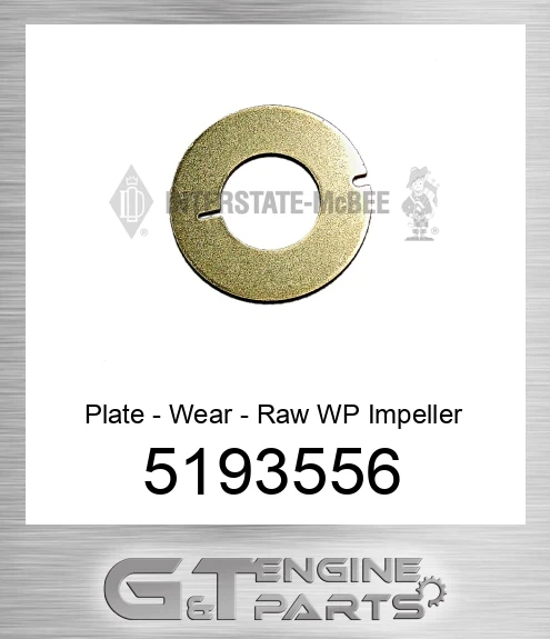 5193556 Plate - Wear - Raw WP Impeller