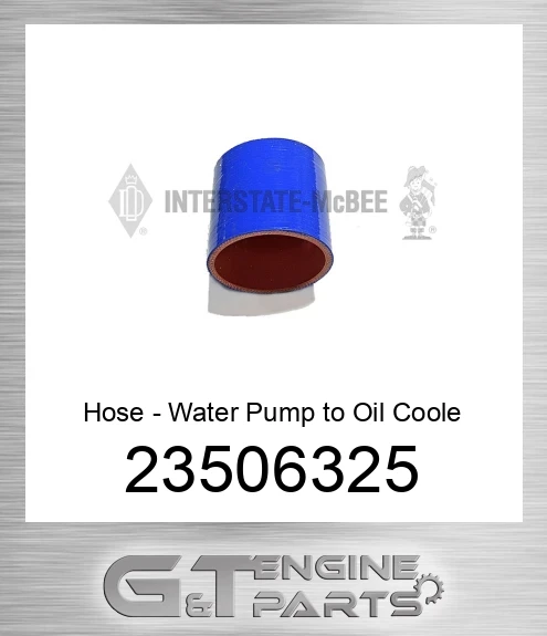 23506325 Hose - Water Pump to Oil Coole
